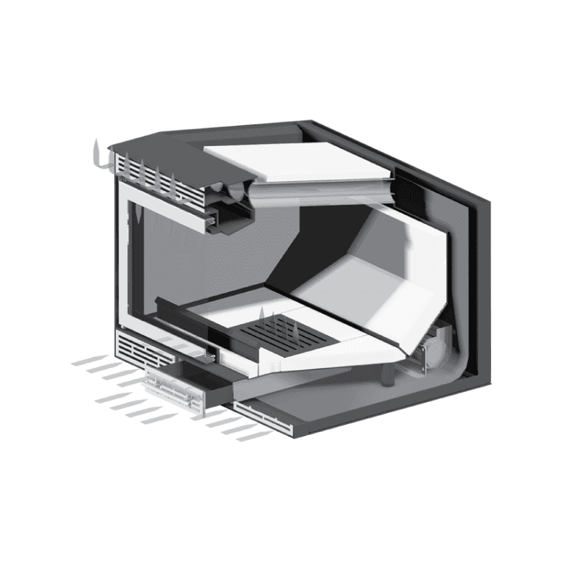 Fireplace cassette 1V - Spartherm - L'Atrier Roannais